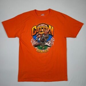 Eskimo Joes Cotton Bowl Arlington TX Orange Graphic T-Shirt Mens Medium